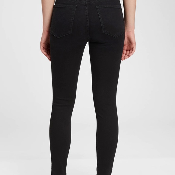 Gap True Skinny Super Skinny Black Jeans Size 26 - Picture 2 of 7